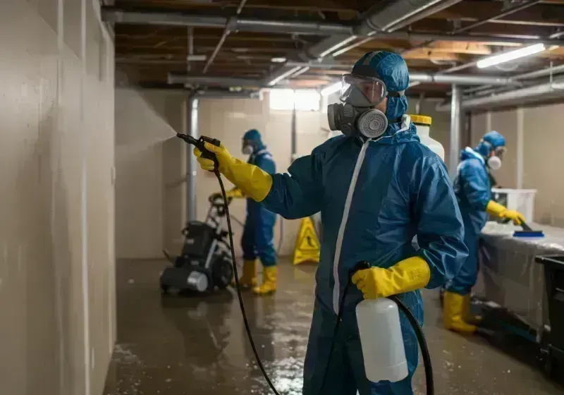 Basement Sanitization and Antimicrobial Treatment process in Brooklyn, MI